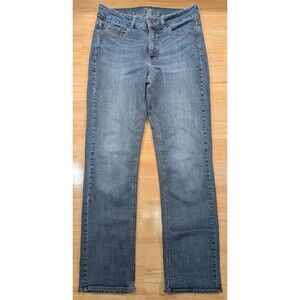 Riders by Lee Jeans Womens 12 Long Blue Stretch Straight Leg Denim Pants Plus